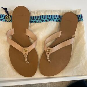Tory Burch Women's Beige and Brown Sandals